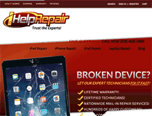 Tablet Screenshot of ihelprepair.com